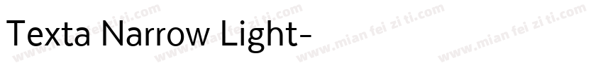 Texta Narrow Light字体转换